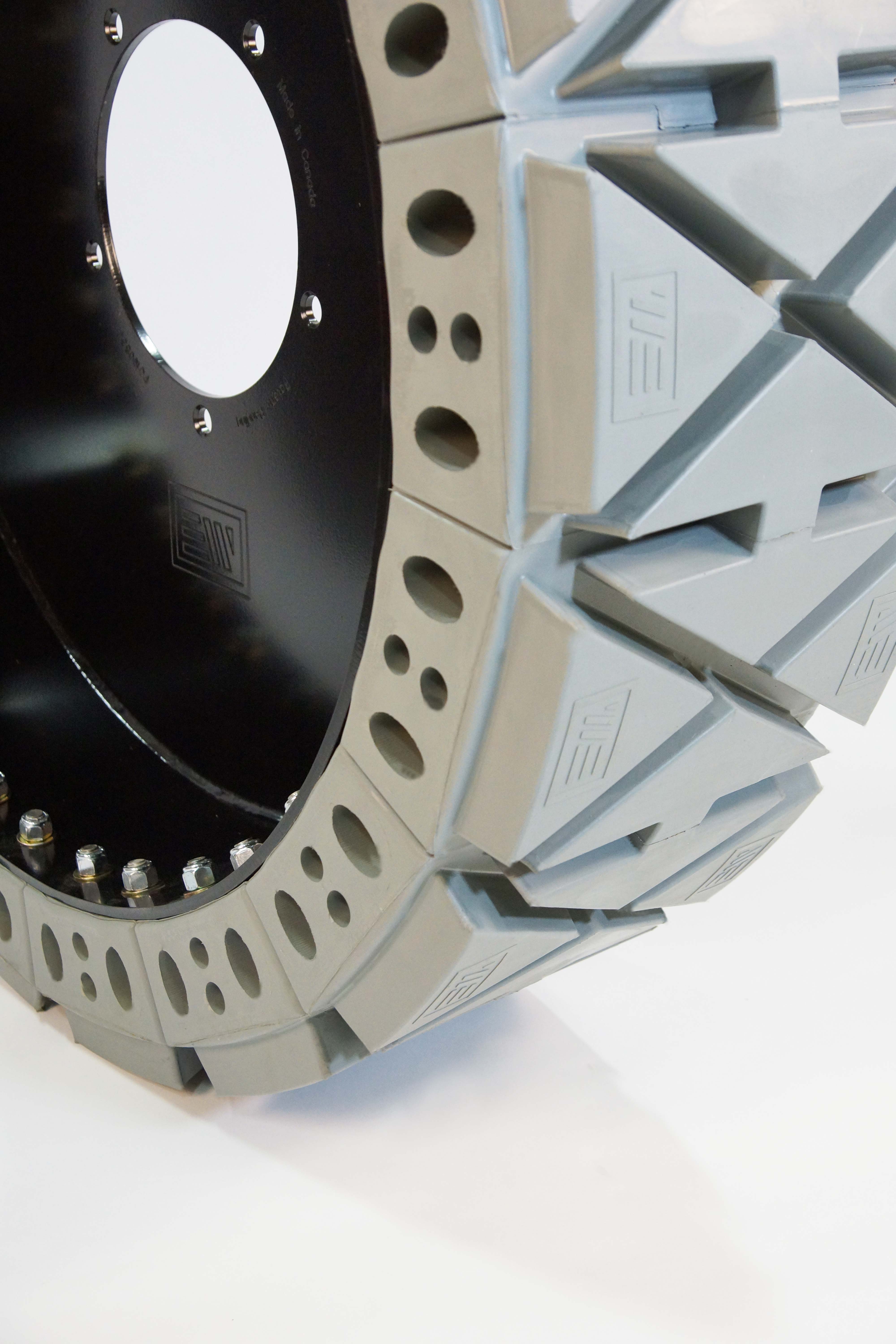 Evolution Wheel Non Marking Flat Proof Telescopic Forklift Tires